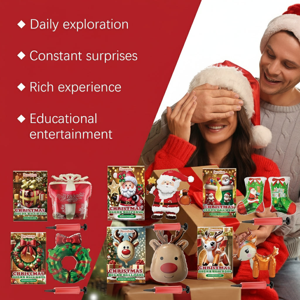 Dowmoo Christmas Balloons Balloon Standing Santa Claus Reindeer Christmas Tree Event Atmosphere Decoration