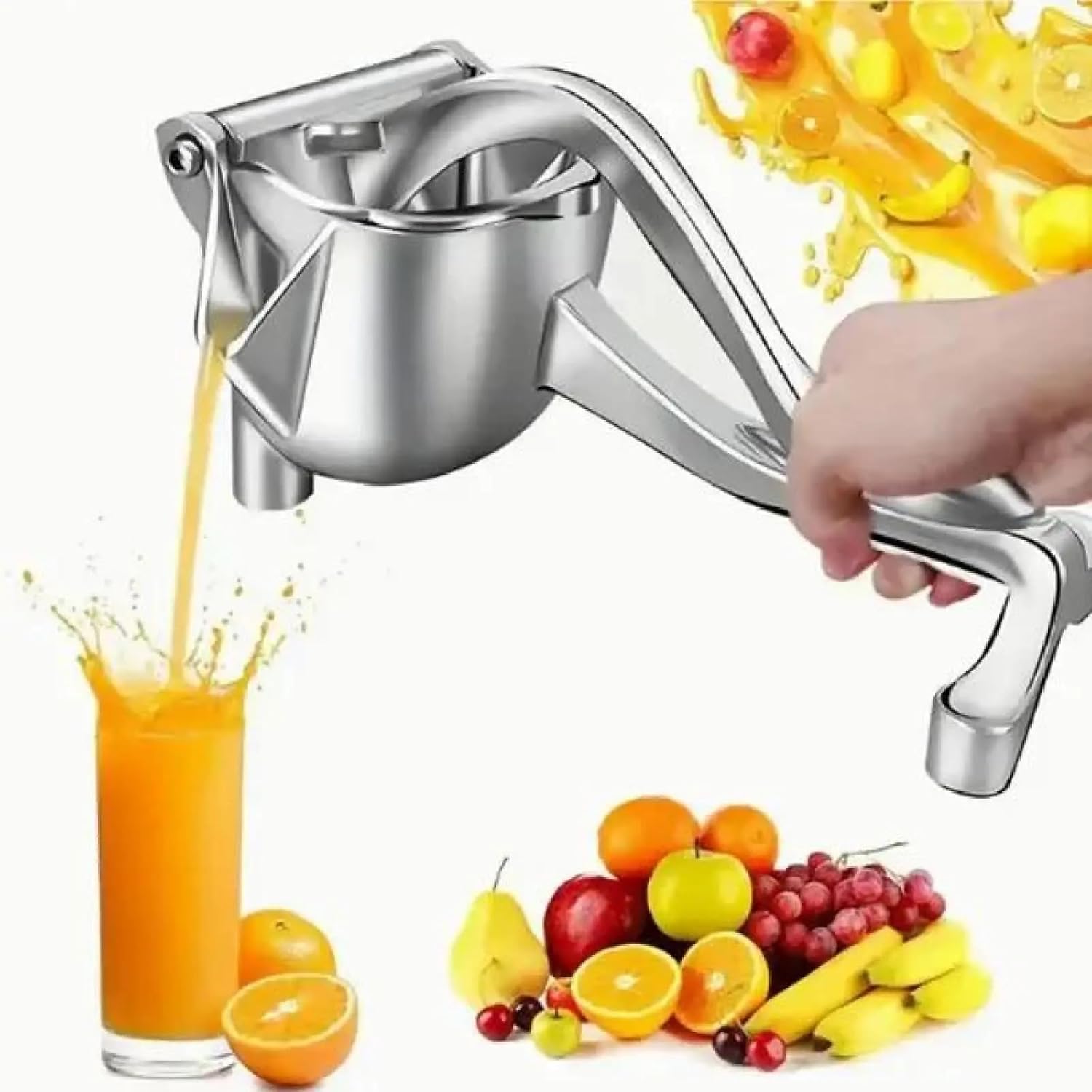 Heavy Duty Hand Juicer, Manual Juicer, Hand Press Juicer, Juicer Handheld, Metal Alloy Lemon Squeezer for Orange, Citrus & Fresh Fruit