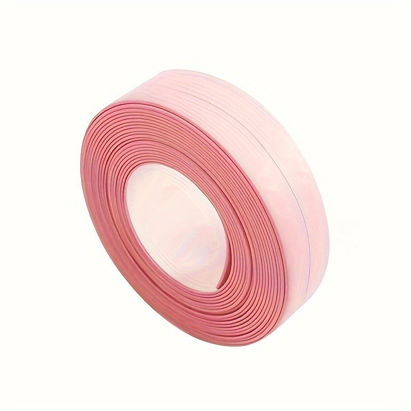 1 Roll Self-Adhesive Waterproof Caulk Strip, Kitchen & Bath Sealing Tape, Moisture-Proof Edge Trim for Toilet & Sink Seams