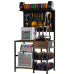 3D Printer Stand Workstation with Filament Storage, Printer Shelf Desk with Pegboard Hooks Drawer and Power Station for Garage Studio
