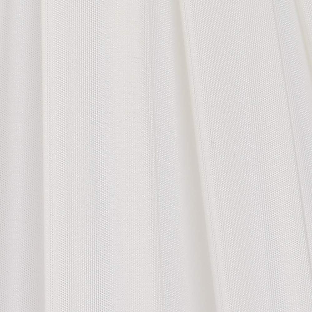 ALUCSET White Pleated Barrel Lamp Shade, Spider Fitter 6"T×13"B×9.5"H Fabric Lampshade for Table & Floor Lamp
