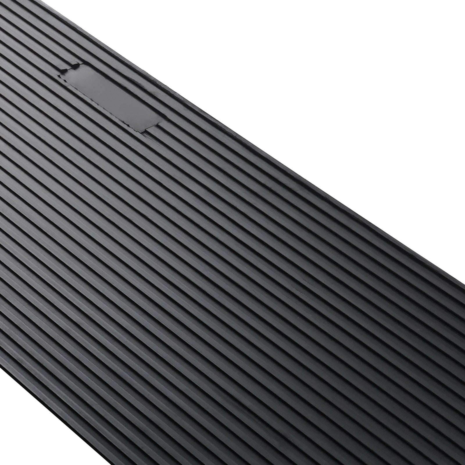 .2" Rise Cuttable Threshold Ramp for Doorways, 35.4" Wide Natural Rubber Wheelchair Ramp, Non-Slip Wheelchair Ramp for Home & Groceries