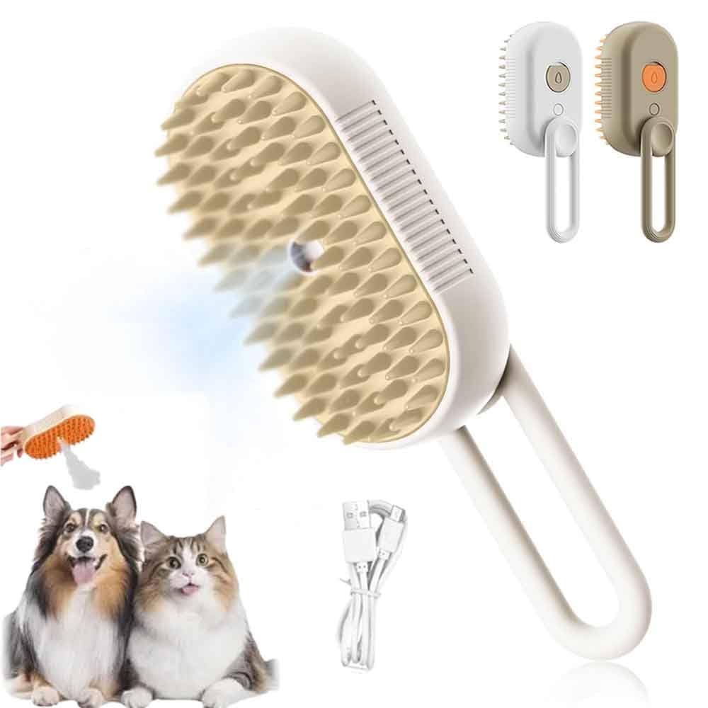 Pet Grooming Brush, Dual Sided Dog Cat Massage Comb, Gentle Floating Hair Remover Shedding Brush