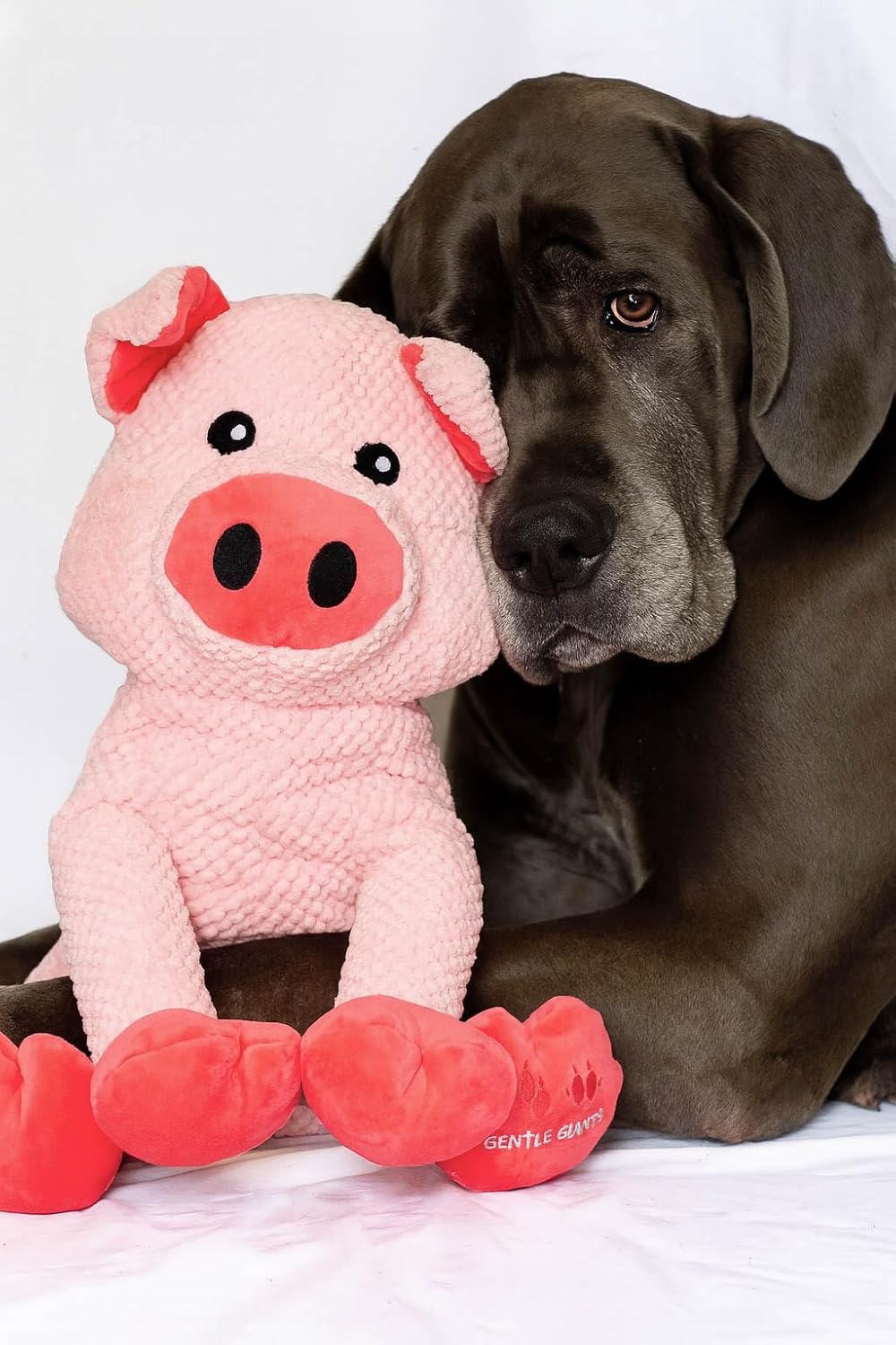 ZippyPaws Plush Pig Dog Toy | Heavy Duty Dog Toys for Dog Enrichment Toys for Large Dogs | Dog Toys Without Squeakers