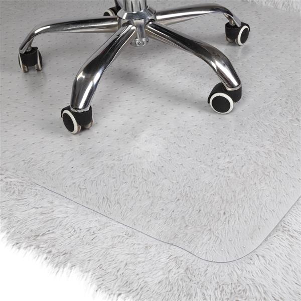 AEELLEEA 2-Pack Clear PVC Office Chair Mats for Carpet, Studded Floor Protectors
