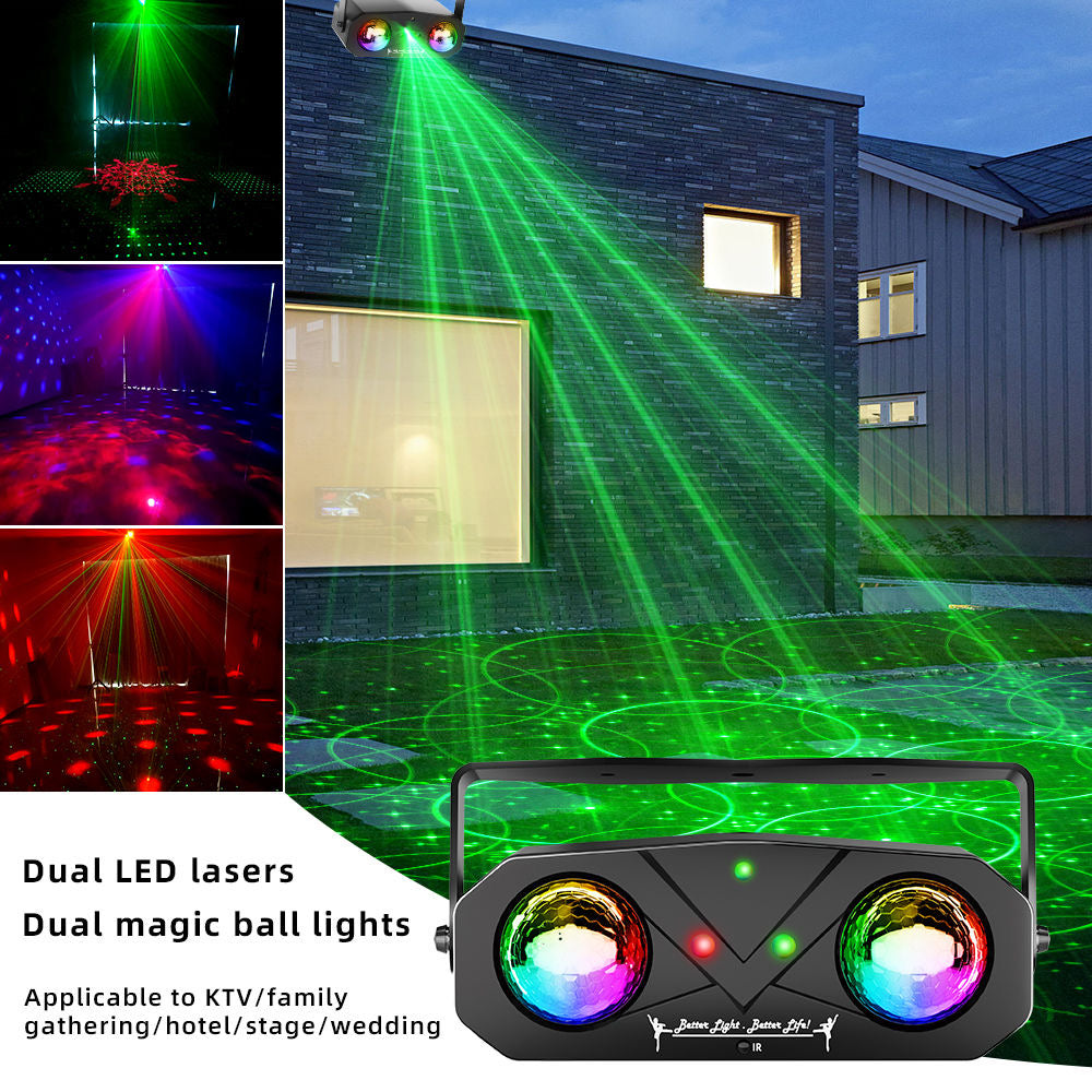 Party Disco Ball, Dj Disco Light Strobe Dance Sound Activated Stage Rave Karaoke Light for Club Dancing Parties KTV Christmas Halloween Birthday Glow Party
