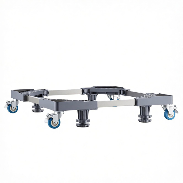 Appliance Dolly Stand with Wheels, Rolling Mini Fridge Table with Adjustable Legs, Heavy-Duty Movable Base for Washer Freezer Air Conditioner