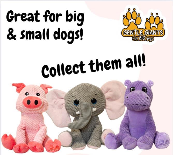 ZippyPaws Plush Pig Dog Toy | Heavy Duty Dog Toys for Dog Enrichment Toys for Large Dogs | Dog Toys Without Squeakers