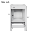 20 Inch Bathroom Vanity with Sink, Modern White Freestanding Bathroom Cabinet, Soft Close Drawer and Door, Space Saving Storage