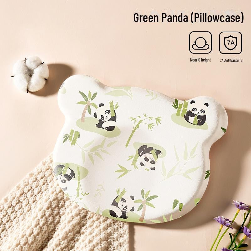Baby Pillow for Newborn 0-6 Months & Toddler 1-3 Years, Memory Foam Infant Support Pillow, Anti-Flat Head Silicone Washable Cover