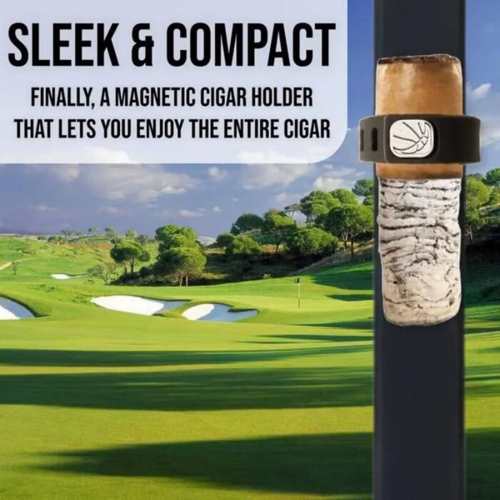 Cigar Magnetic Holder for Golf Cart, Cigar accessories, Adjustable Cigar Clip Holder for Golfing, Grilling, Fishing, Travel, and Outdoor Adventure