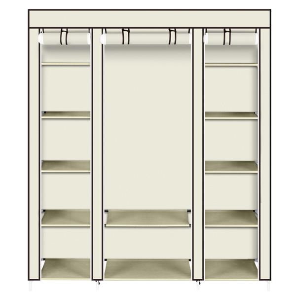 Portable Clothes Closet Wardrobe Storage Organizer with Non-Woven Fabric