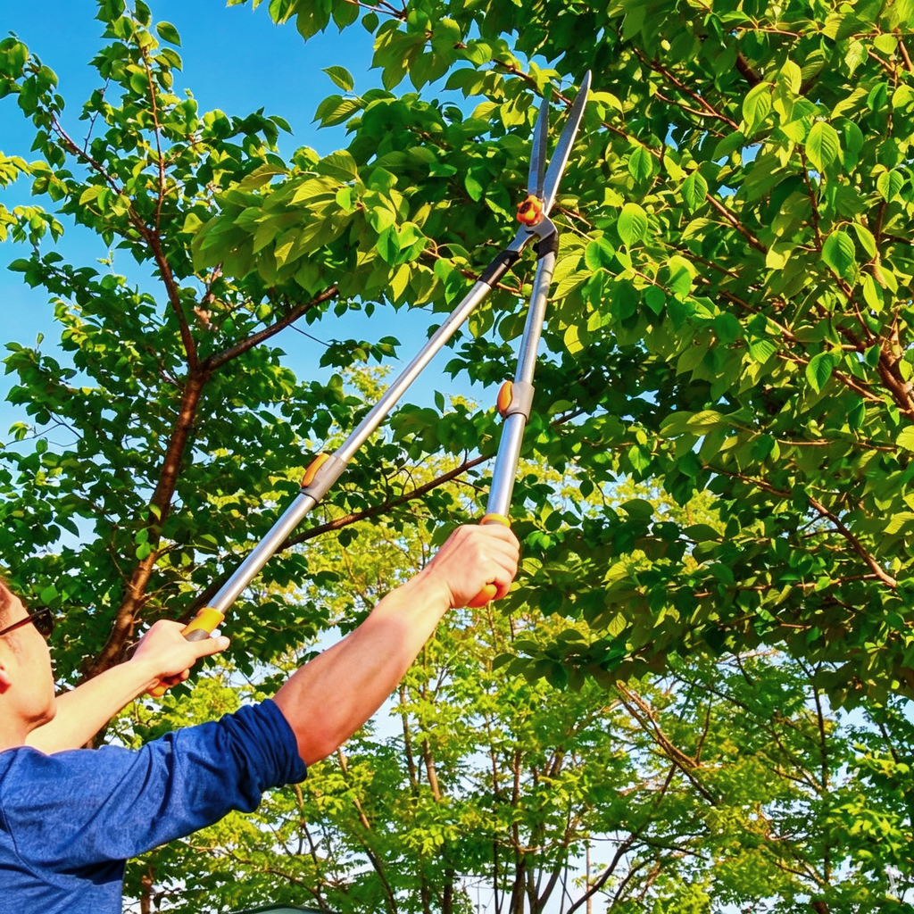 Telescopic Shears Garden Tree Pruning Shears Edge Lopper Telescoping Long Reach Aluminium Handle Knife Picker Garden Pruning Pruning Tools