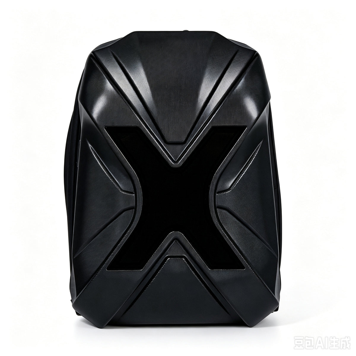 LED Knight Hard‑Shell Motorcycle Backpack for Men, Waterproof Motorbike Laptop Bag with DIY Programmable Full‑Color Displa