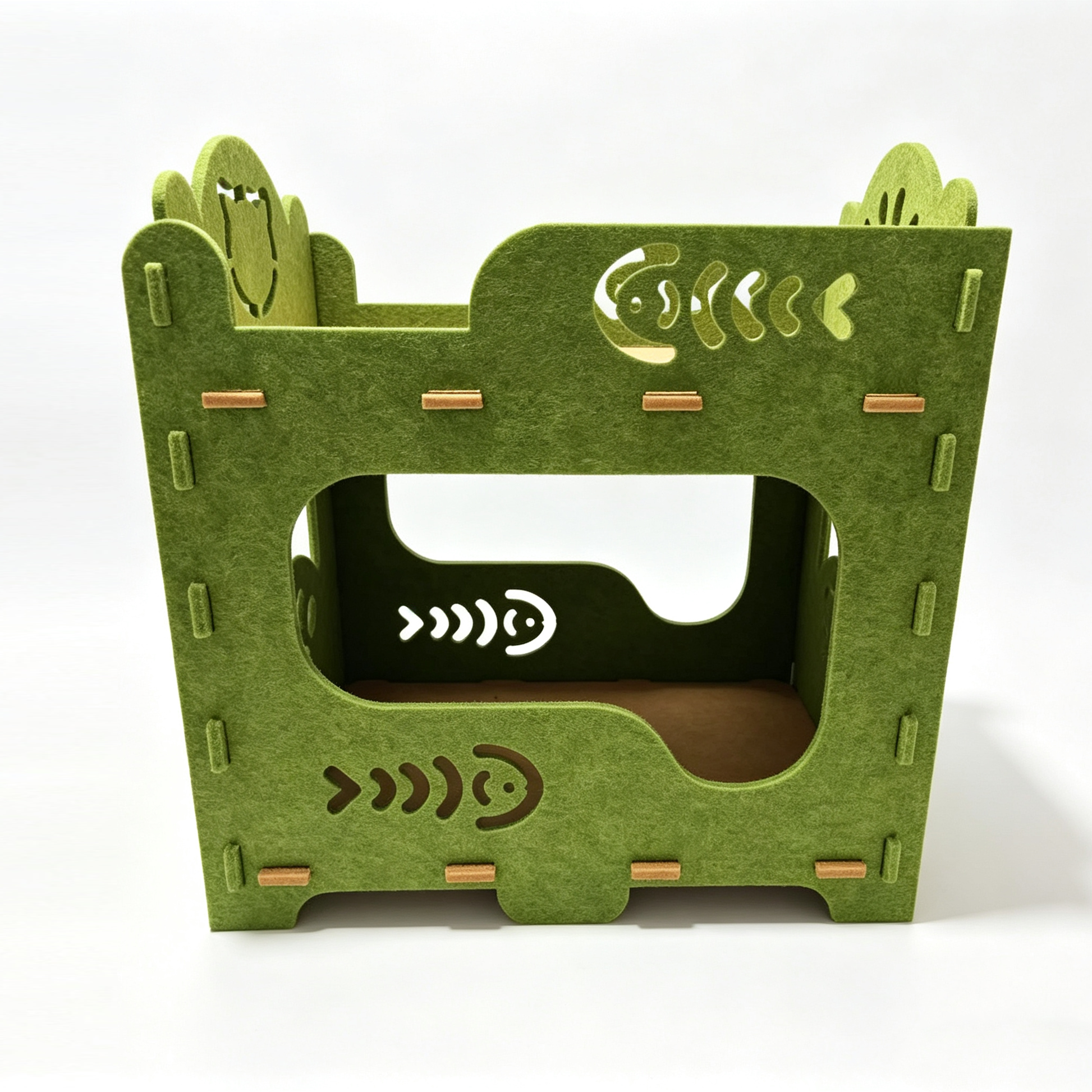 Felt Cat Bed Nest Multifunctional Pet House Lounge for Playing Sleeping Resting Indoor Outdoor Cats