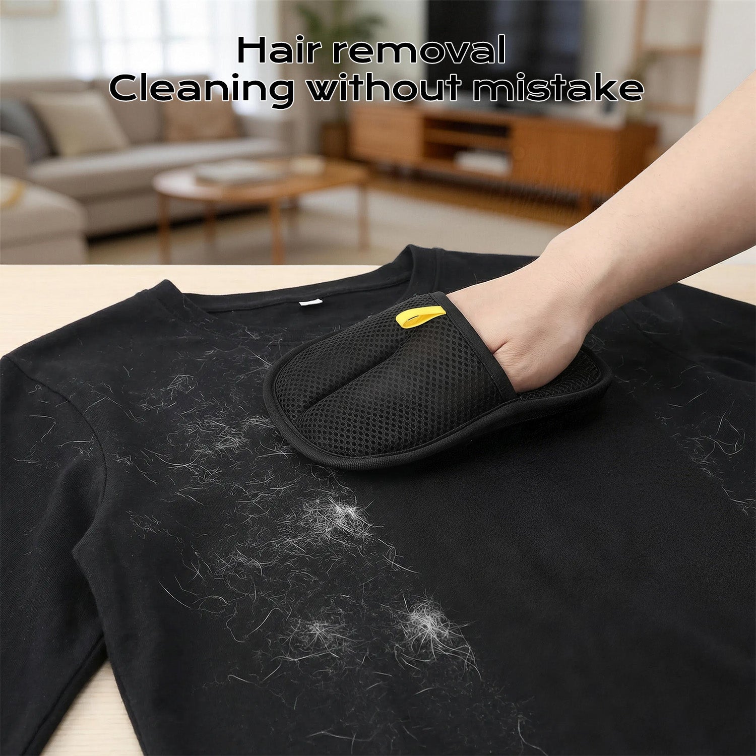Upgrade Pet Hair Remover Electrostatic Gloves, Reusable Pet Hair Removal Glove for Cats & Dogs, Premium Cat & Dog Hair Remover Mitt for Couch Furniture Carpet Car Seat