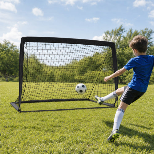 2 Pack Pop Up Soccer Goals, Portable Soccer Nets for Kids Youth Adults, Outdoor Soccer Goal Set for Backyard Games & Soccer Training