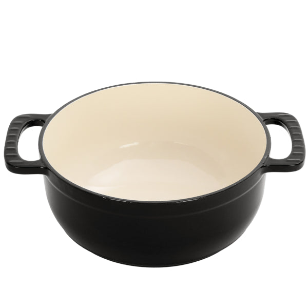6 Quart Enameled Cast Iron Dutch Oven with Lid, Heavy Duty Round Casserole Pot for Bread Baking Braising Stewing, Oven Safe to 500°F