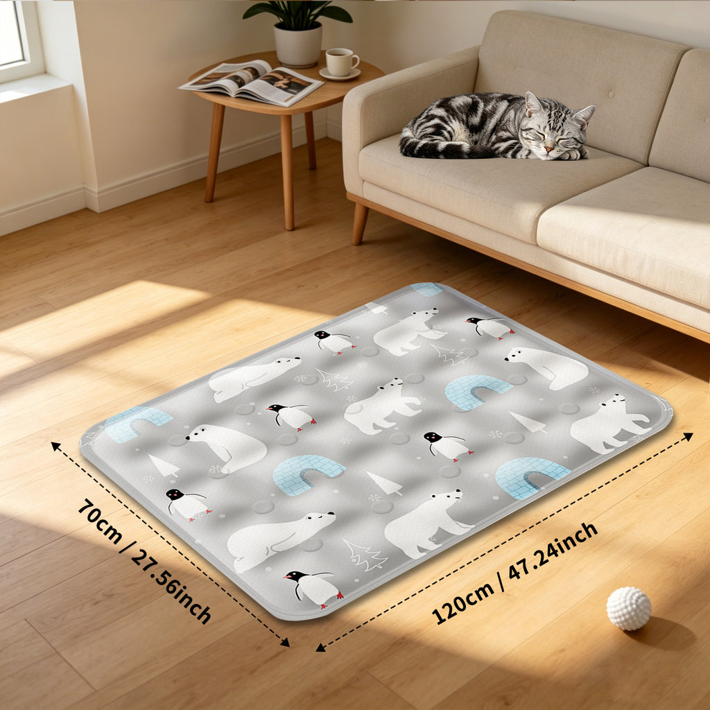 AEELLEEA Dog Cooling Pad, Washable Cooling Mat for Dogs & Cats, Summer Pet Cooling Bed for Crate Indoor Outdoor