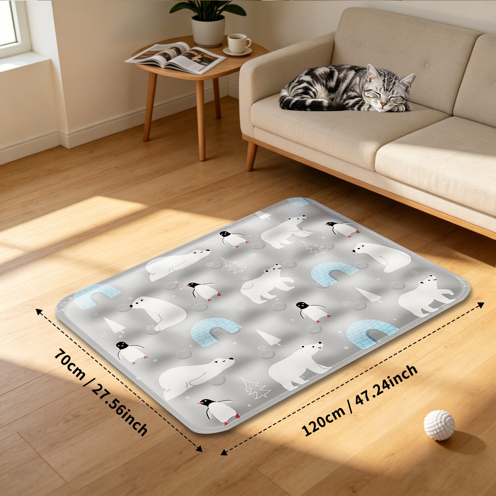 AEELLEEA Dog Cooling Pad, Washable Cooling Mat for Dogs & Cats, Summer Pet Cooling Bed for Crate Indoor Outdoor