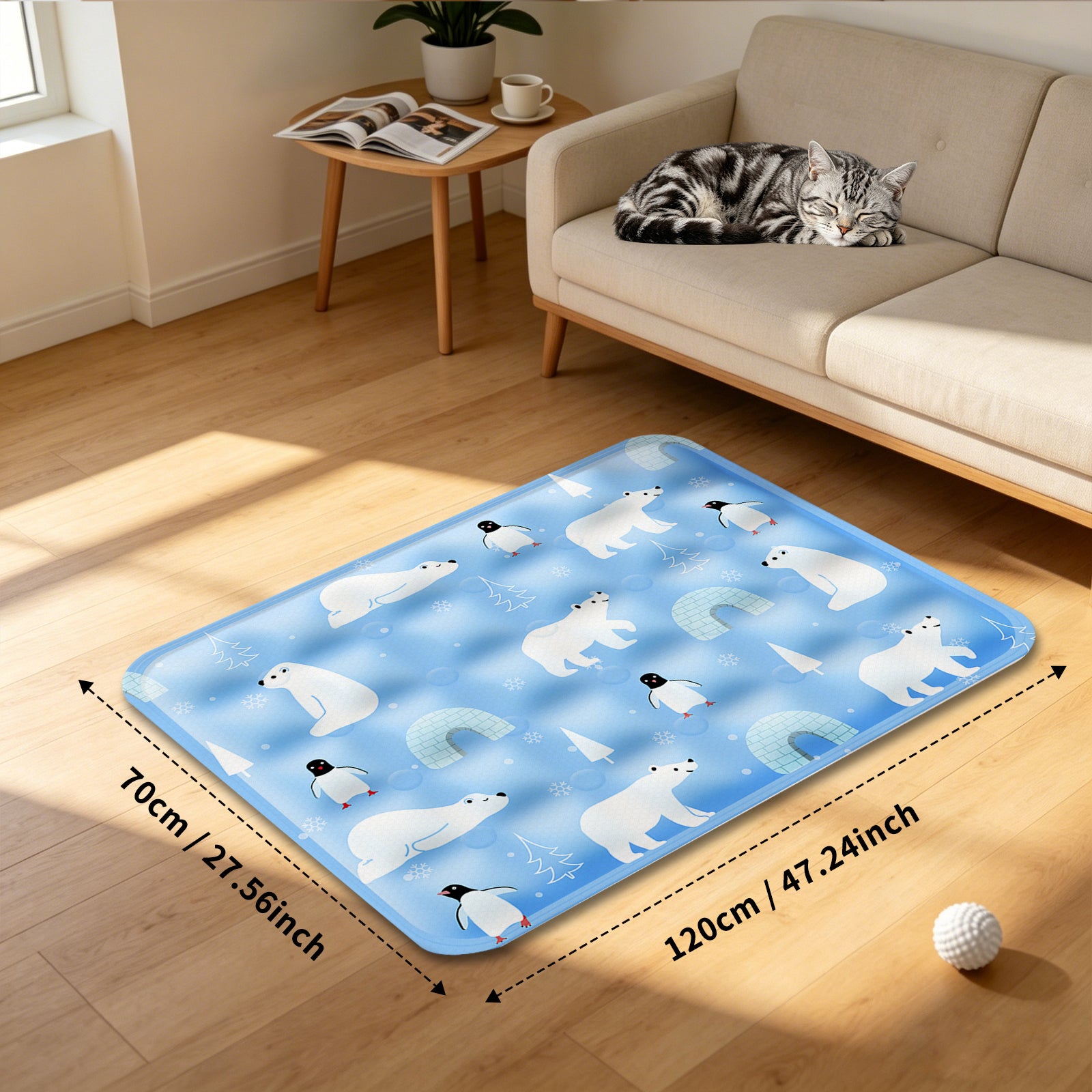 AEELLEEA Dog Cooling Pad, Washable Cooling Mat for Dogs & Cats, Summer Pet Cooling Bed for Crate Indoor Outdoor
