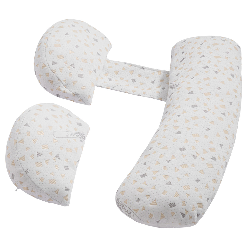 H-Shaped Adjustable Pregnancy Pillow, 32.7 Inch Soft Polyester Maternity Support Pillow, Breathable Detachable Washable Cover Full Body Sleeping Pillow for Pregnant Women