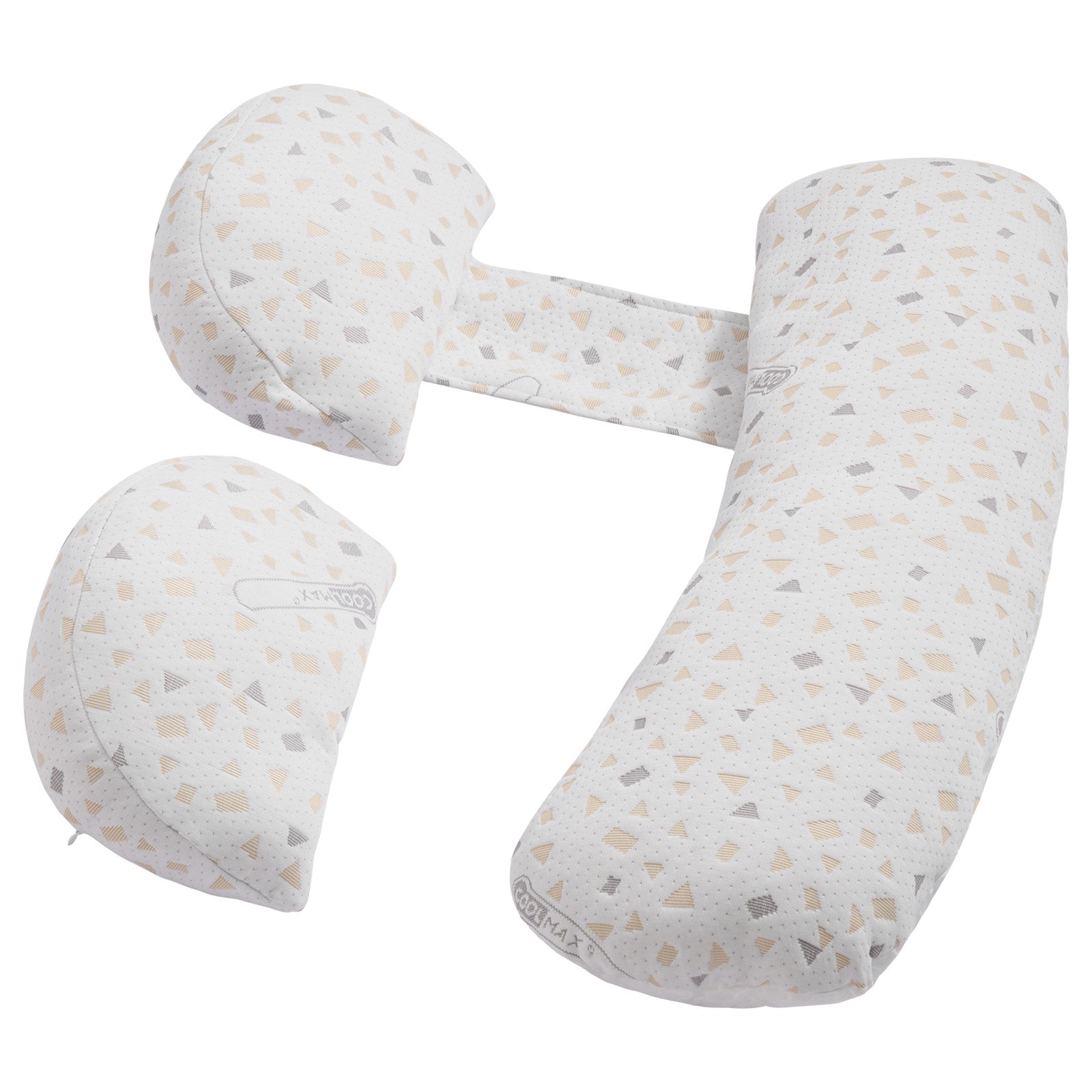 H-Shaped Adjustable Pregnancy Pillow, 32.7 Inch Soft Polyester Maternity Support Pillow, Breathable Detachable Washable Cover Full Body Sleeping Pillow for Pregnant Women