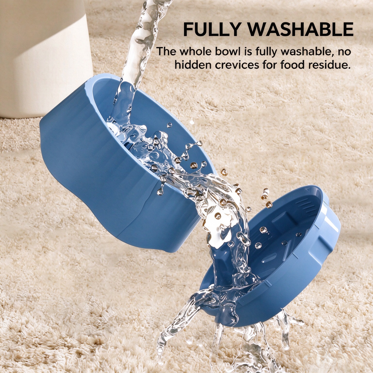 2-in-1 Pet Slow Feeder Bowl, Anti-Choke Maze Food Bowl with Non-Slip Base, Washable Pet Feeding Dish for Cats Small Dogs