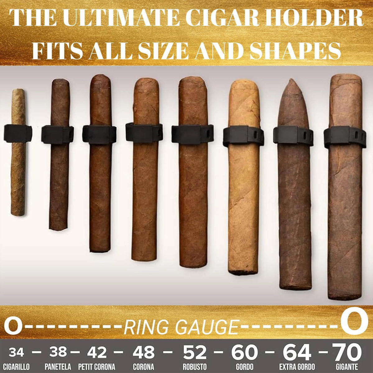 Cigar Magnetic Holder for Golf Cart, Cigar accessories, Adjustable Cigar Clip Holder for Golfing, Grilling, Fishing, Travel, and Outdoor Adventure