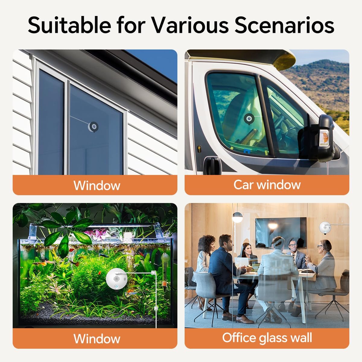 Window Cameras: Indoor Mount, Outdoor Monitor