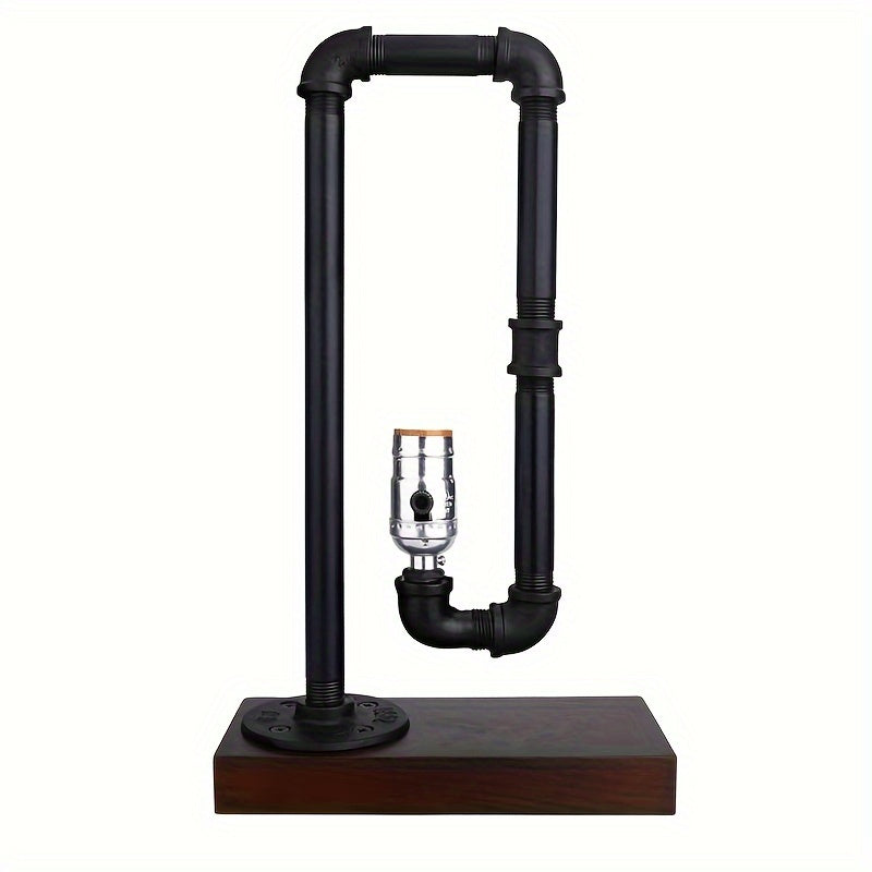 Pipe Cage Vintage Edison Bulb - Ideal for Living Room, Bedroom, Bedside, Nightstand, Home Office & Household