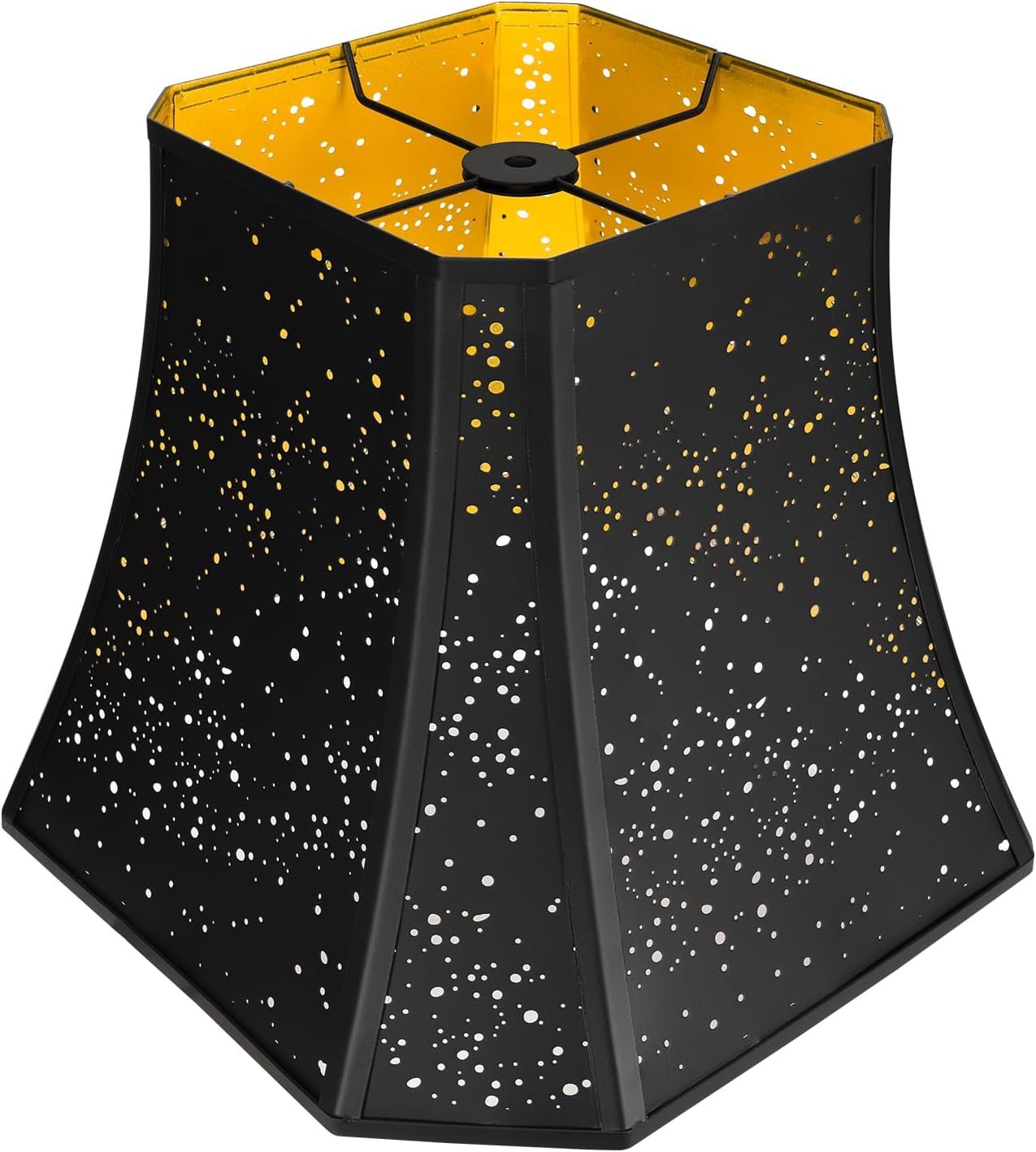 Square Cut Bell Lampshade | Etched Starry Sky Design