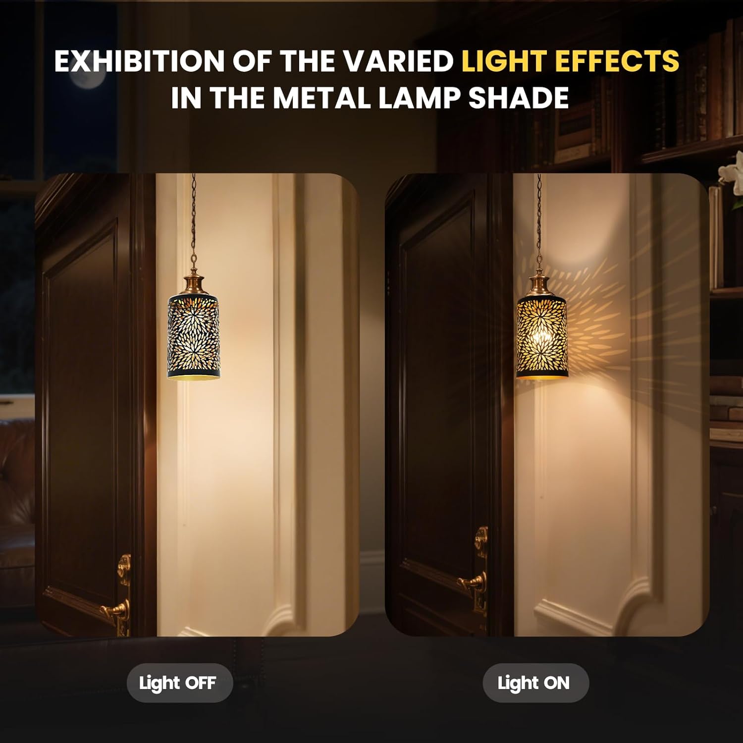 Gothic Oval Lampshade | Etched Forest Design