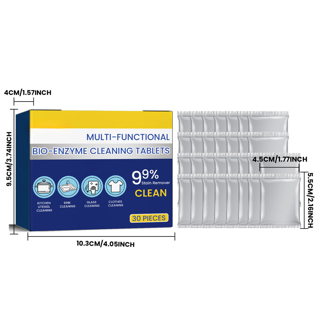 30-Count Multi-Purpose Cleaning Tablets for Kitchen, Bathroom, Glass & Household Surfaces