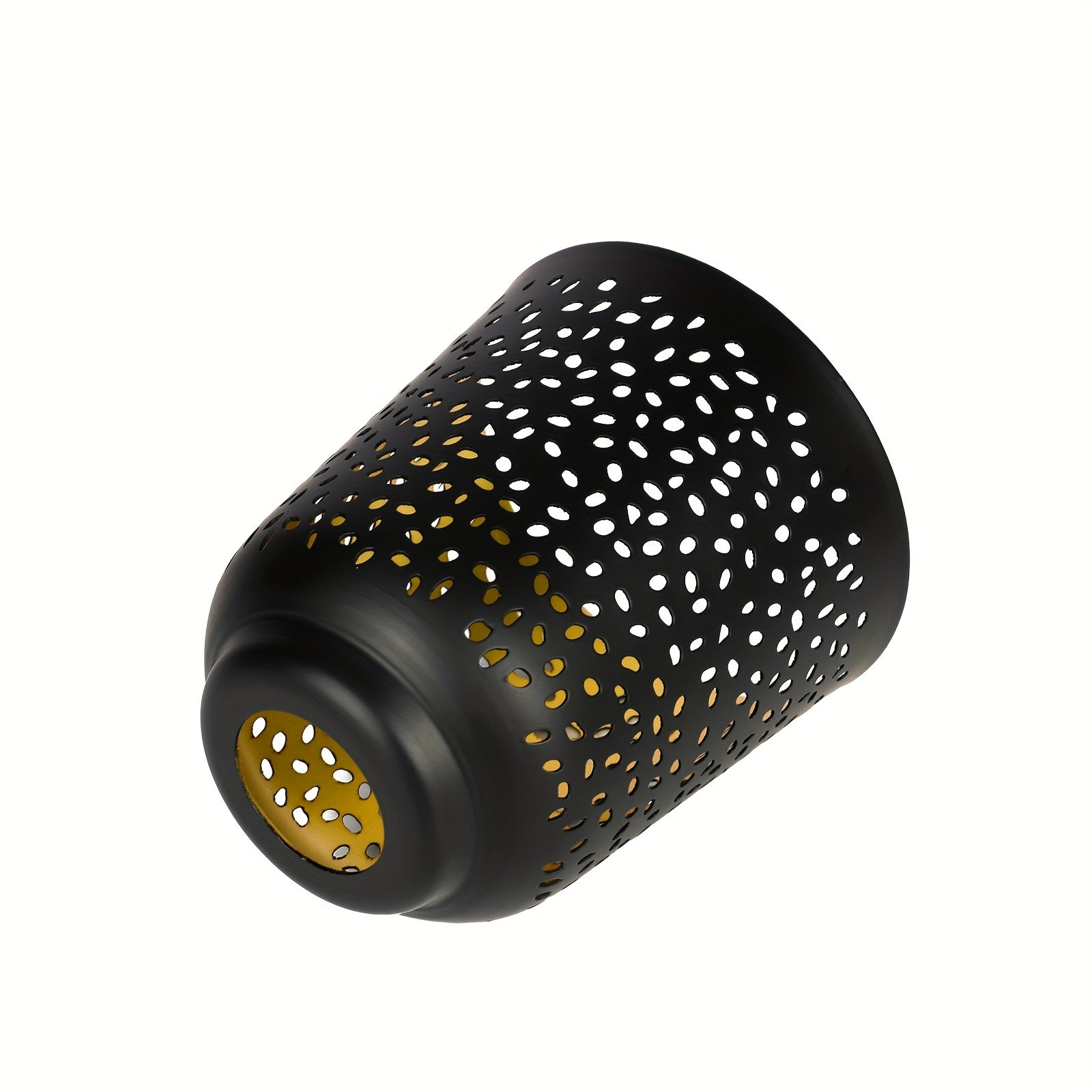 4-Pack Etched Raindrop Metal Pendant Light Shades,5" Diameter, Bronze/Black for Ceiling Fan & Lamp Covers