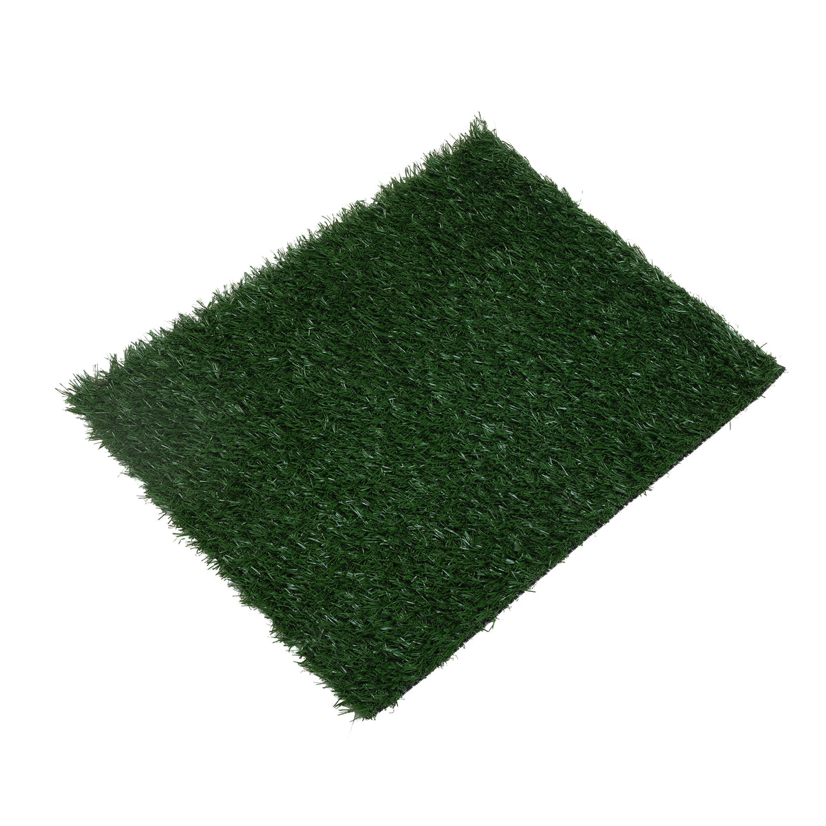 2 Pack Reusable Dog Artificial Grass Pee Pads, 27.95"×18.11" Washable Puppy Potty Training Turf Mat for Indoor Apartment Use