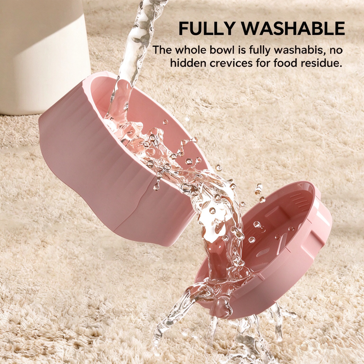 2-in-1 Pet Slow Feeder Bowl, Anti-Choke Maze Food Bowl with Non-Slip Base, Washable Pet Feeding Dish for Cats Small Dogs
