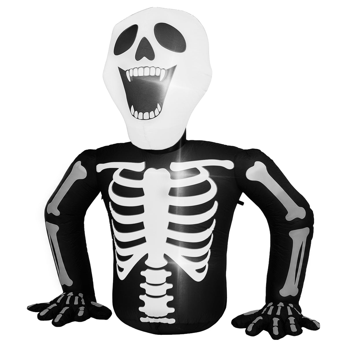 AEELLEEA-6 FT Half Body Skeleton Halloween Inflatable Decoration with 3 Built-in LED Lights