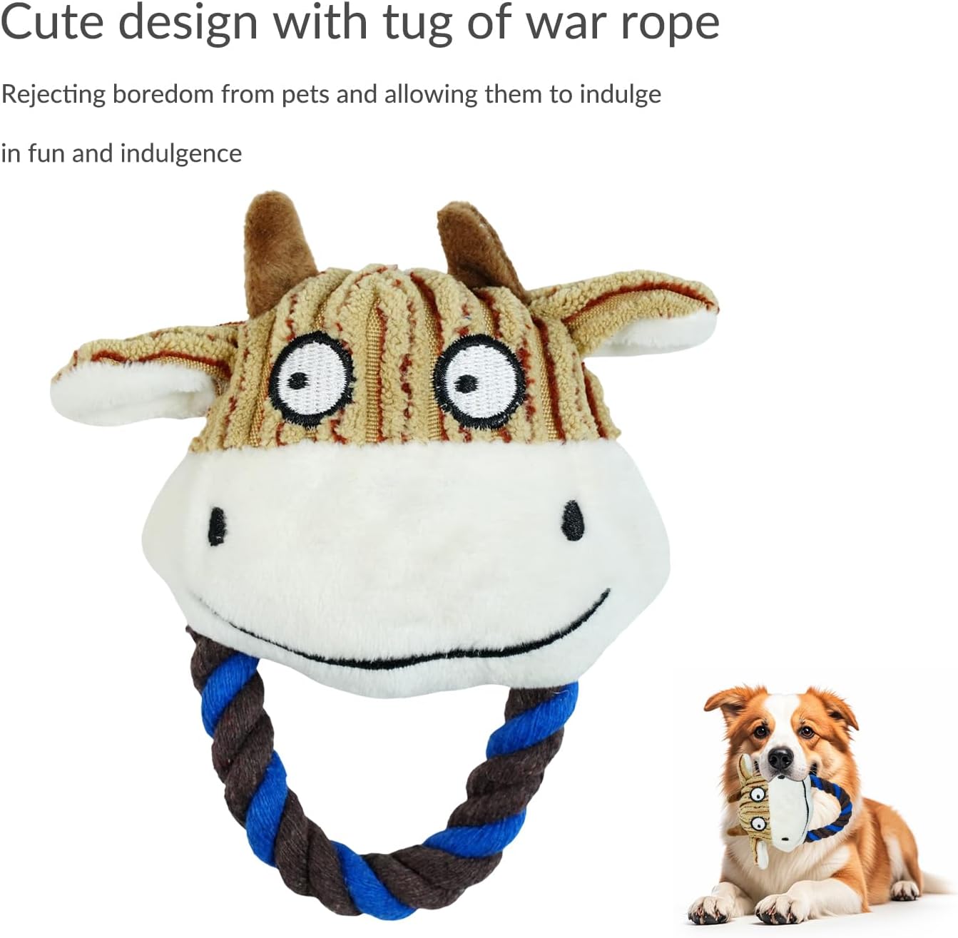 Squeaky Plush Dog Toys for Puppy Small Medium Dogs, Cute Soft Stuffed Puppy Toys for Teeth Cleaning and Boredom.Dog Toys to Kepp Them Busy