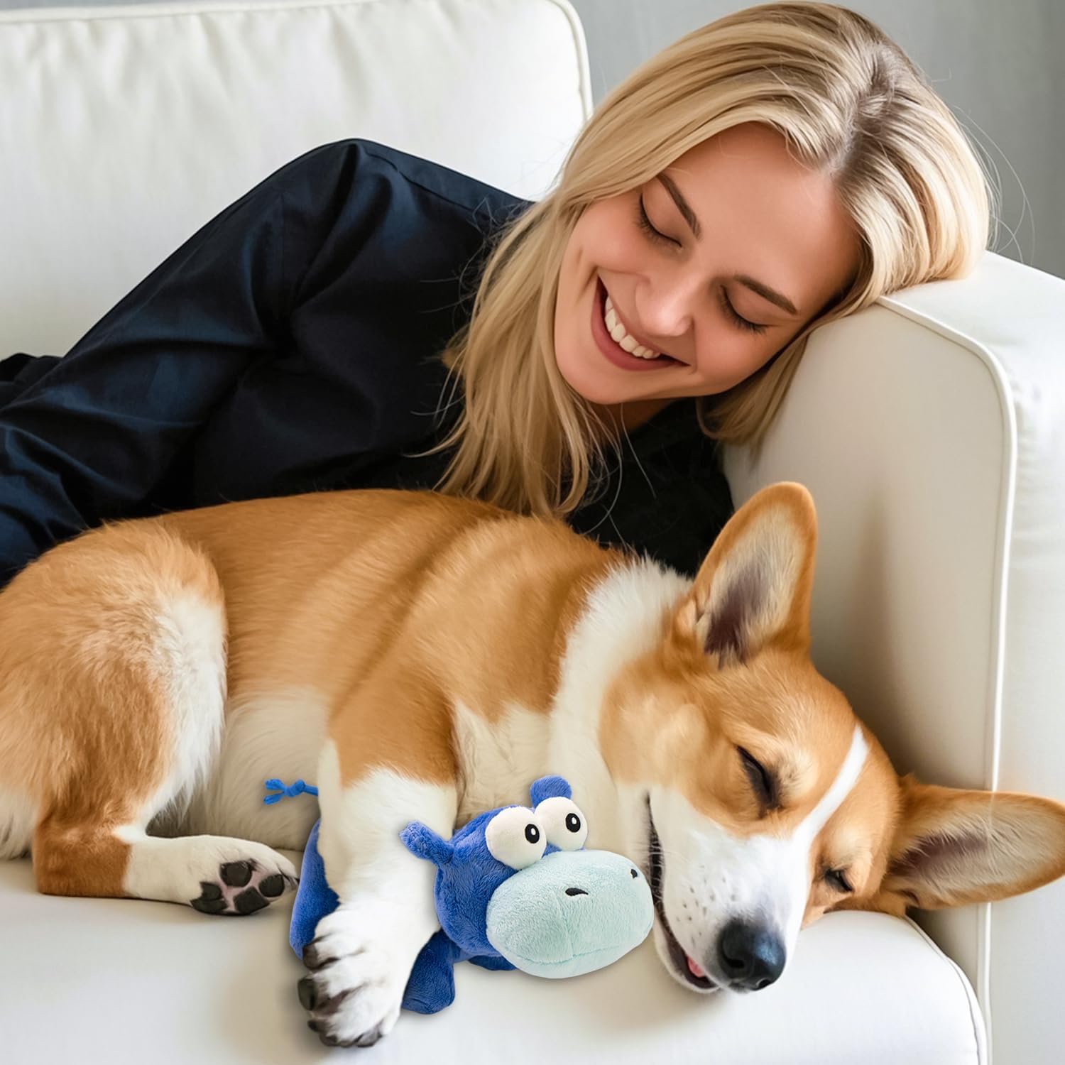 ZippyPaws Dog Toy Cute Plush Dog Toys Safe Puppy Teething Chewing forBreed Stuffed Hours of Fun