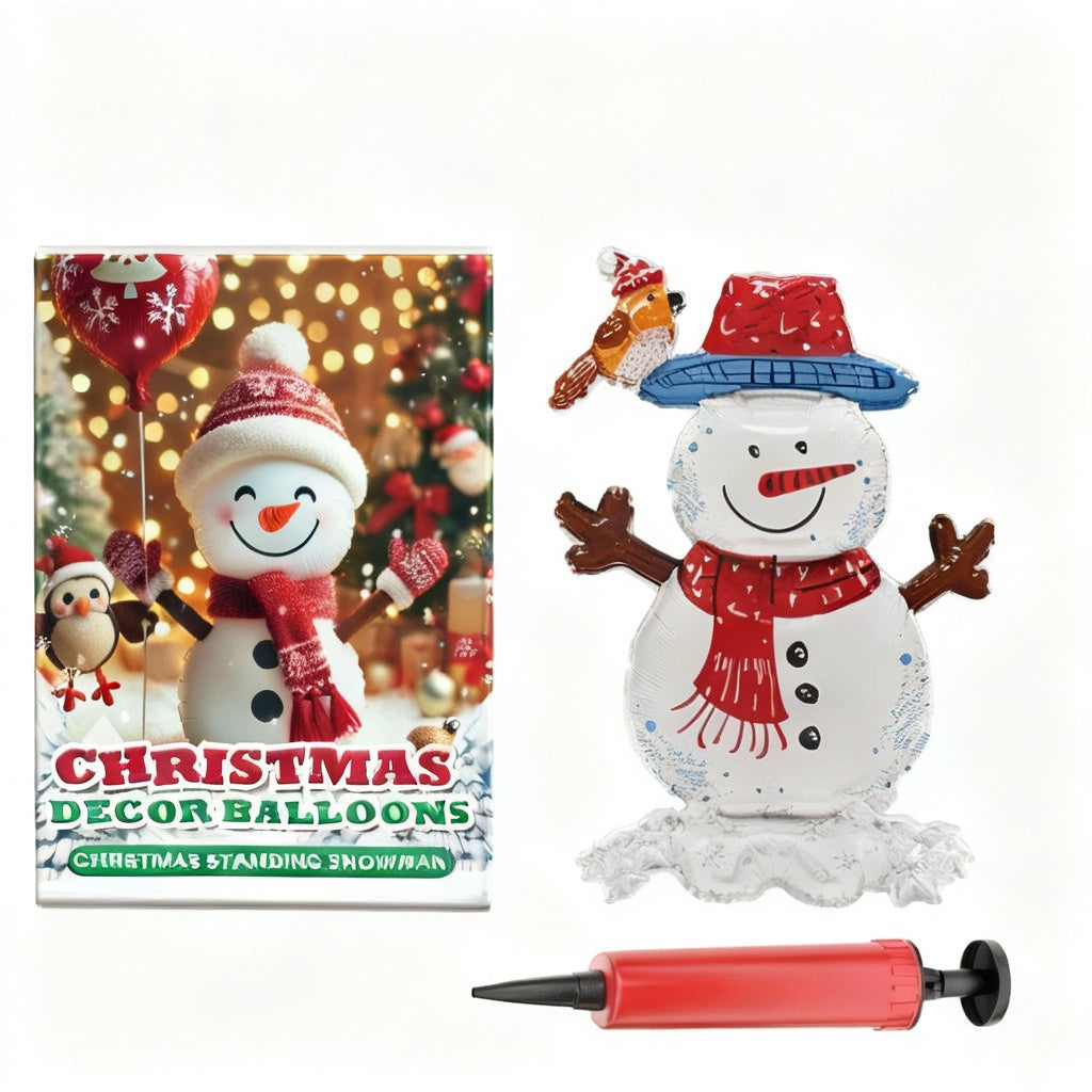 Dowmoo Christmas Balloons Balloon Standing Santa Claus Reindeer Christmas Tree Event Atmosphere Decoration