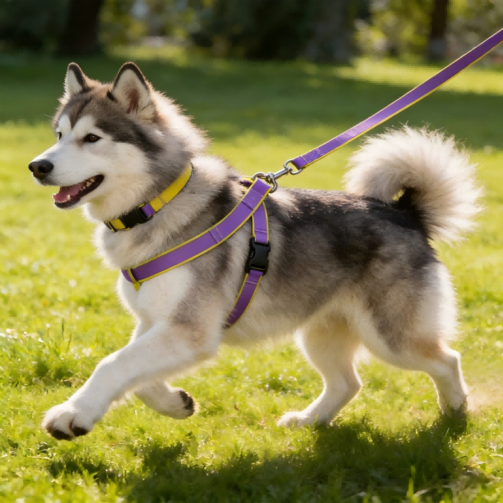 Waterproof PVC Coated Webbing Dog Leash with 360° Swivel Heavy Duty Zinc Buckle, Durable Pet Walking Training Lead for Medium Large Dogs, Multiple Bright Color Options