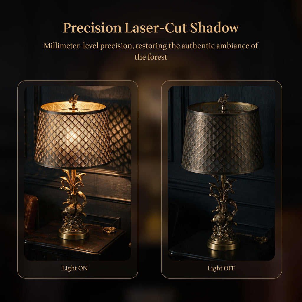 ALUCSET 12"×14"×10" Drum Lamp Shade, Bronze Gold Diamond Lattice Etched Metal Lampshade with Spider Fitter for Table & Floor Lamps