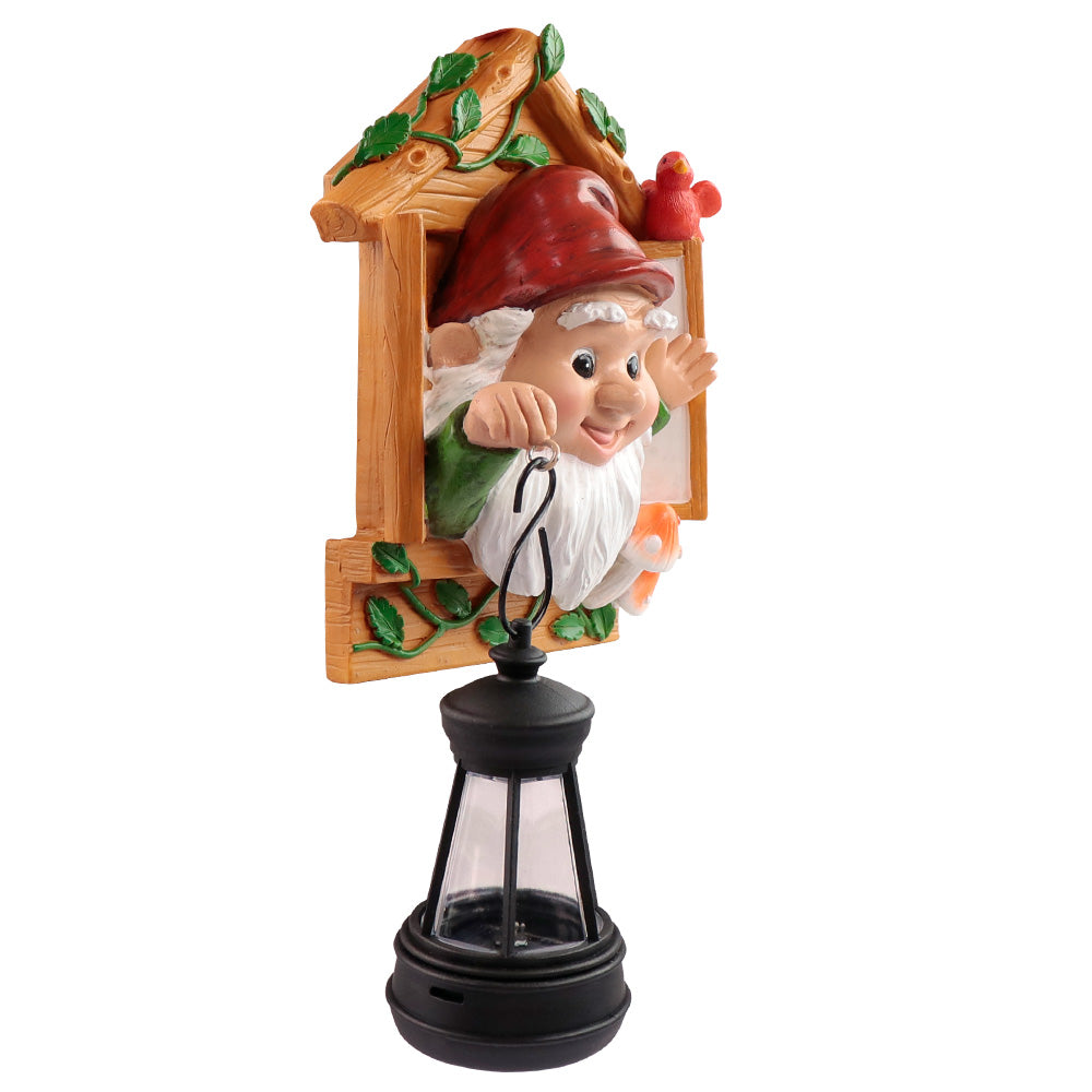 Gnome Tree Hugger Resin Garden Statue for Outdoor Decor, Whimsical Gnome Figurine for Yard Patio Lawn Porch, Funny Gnome Gift for Gnome Lovers