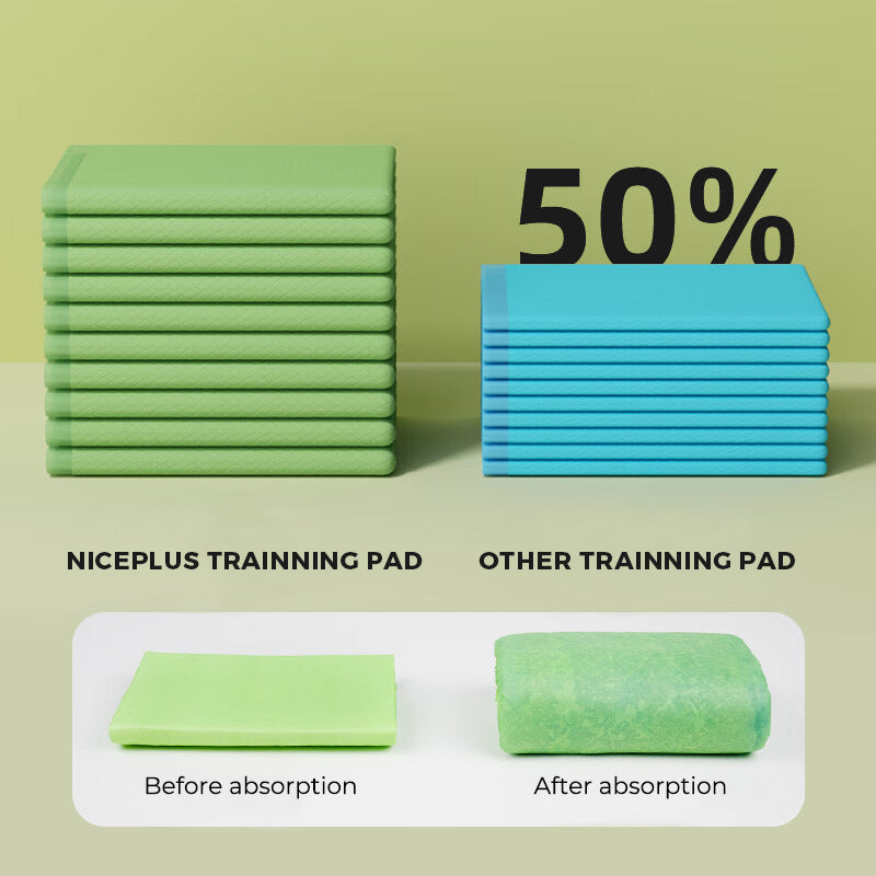 Pee Pads for Dogs, Plant-Based, Leak-Proof, Absorbent, Puppy Training Pads, Target-like Induction, Soccer Court Design