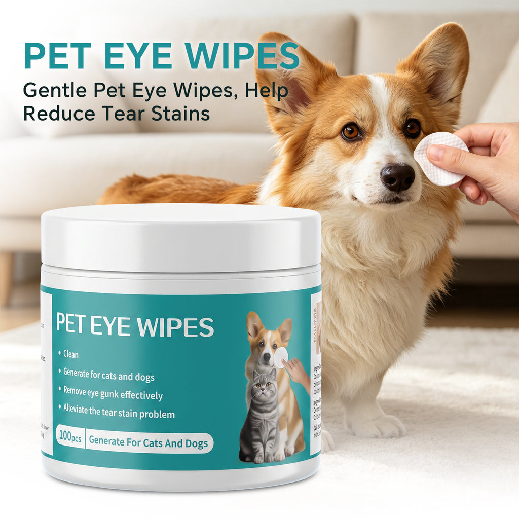 Pet Cleaning Kit 6-in-1, Includes Pet Glove Wipes, Eye Wipes, Teeth Finger Wipes, Ear Drops, Deodorizing Spray & Paw Cleaner Foam for Dogs and Cats