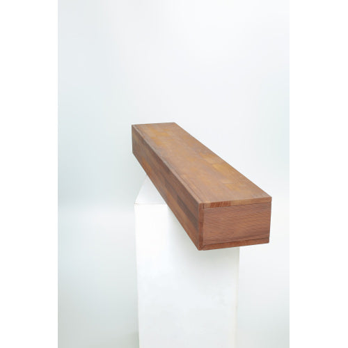 AEELLEEA 72-Inch Solid Wood Floating Fireplace Mantel Shelf, Brown, 9 x 6 Inches, 80 lb Capacity