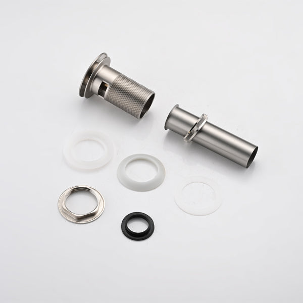 Bathroom Sink Drain with Overflow, Vessel Sink Lavatory Vanity Pop Up Drain Stopper, 304 Stainless Steel