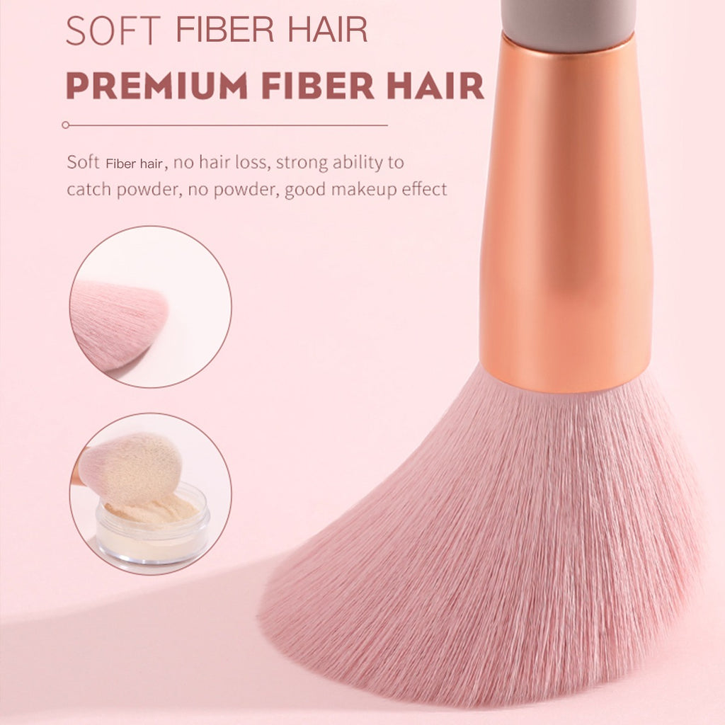 13 Piece Makeup Brush Set, Soft Synthetic Bristles, Professional Face & Eye Makeup Brushes with Velvet Storage Pouch