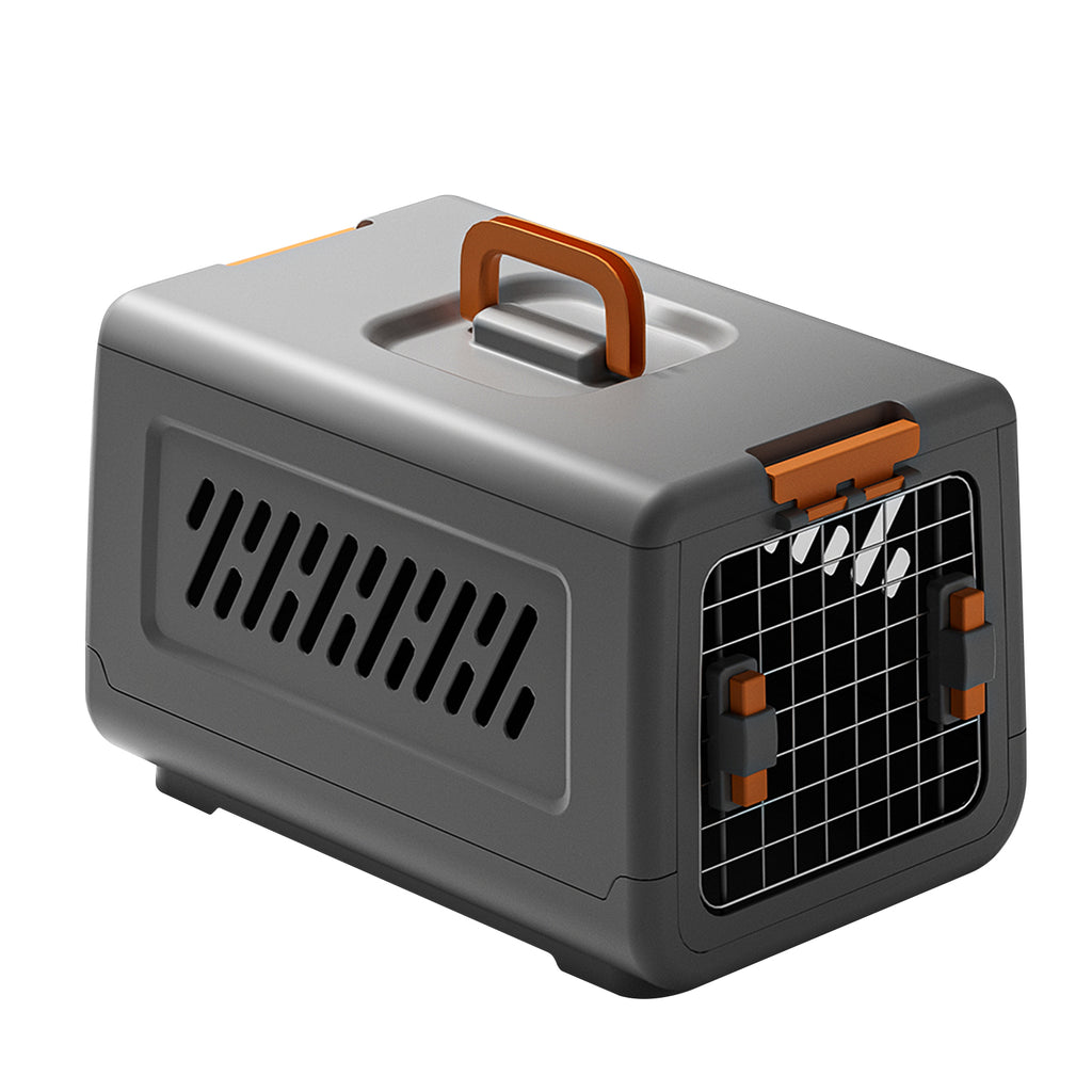 Small Hard Sided Pet Carrier, Portable Ventilated Travel Crate with Metal Door and Handle for Small Dogs and Cats, Perfect for Car Rides, Vet Visits and Daily Use
